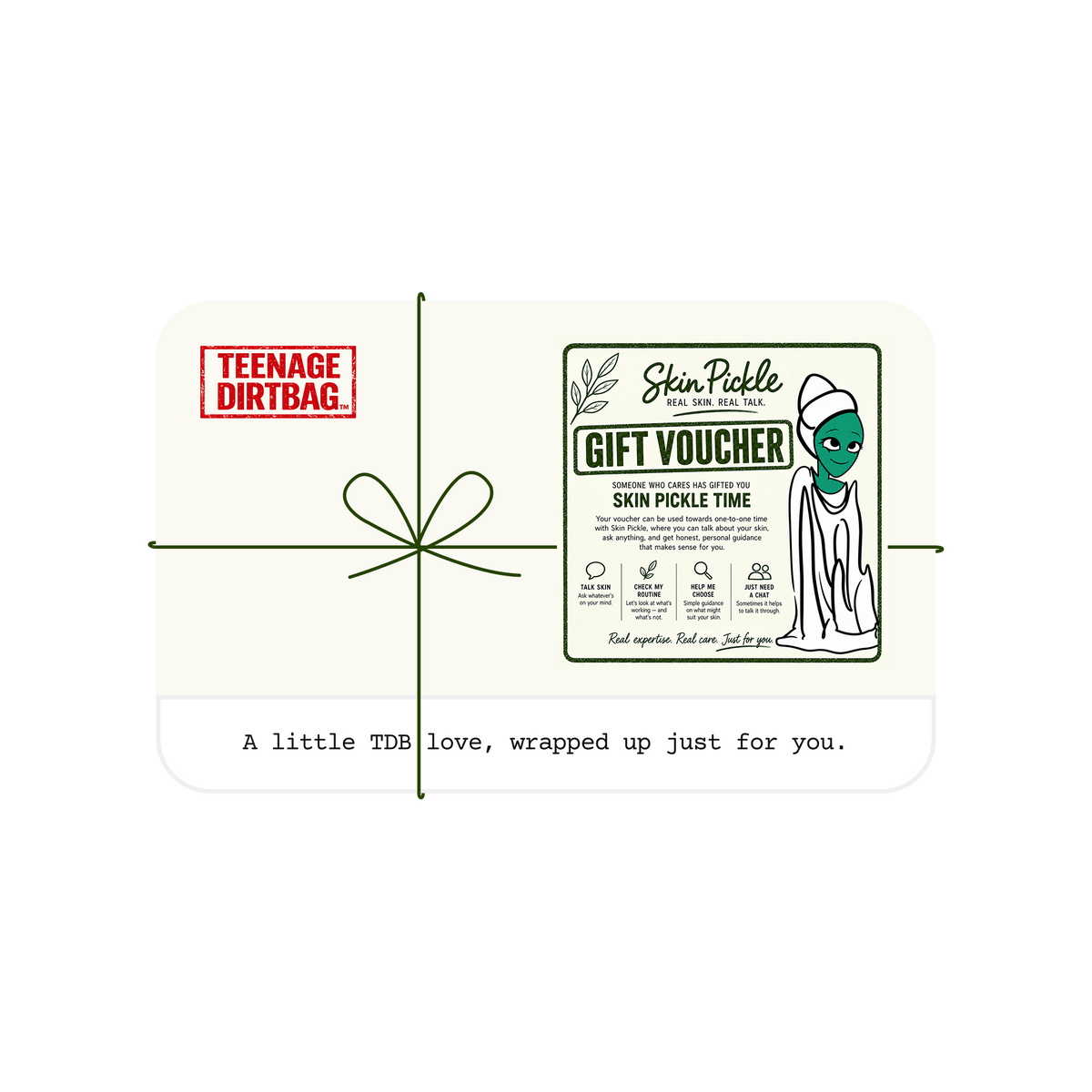 Skin Pickle Consultation Gift Voucher – Teenage Dirtbag